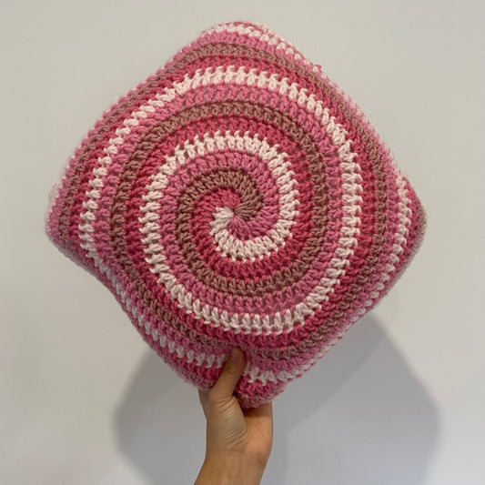Pink Swirl Pillow